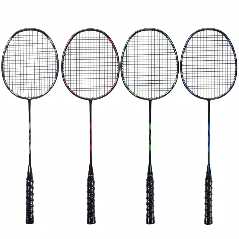 Winison ракетa за бадминтон от въглеродни влакна, ултралеки, всичко-в-едно тренировъчен комплект за мъже и жени със топки