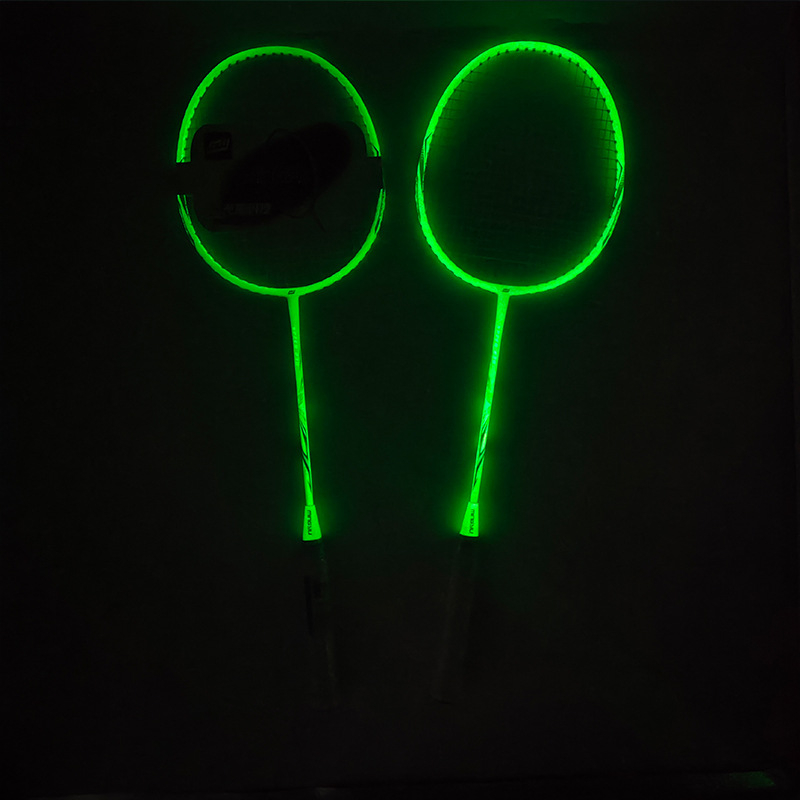 Бадминтон ракета с рамка от железен сплав, найлонова мрежа, тегло 85–89 g, директен удар, пакет от 2 ракети