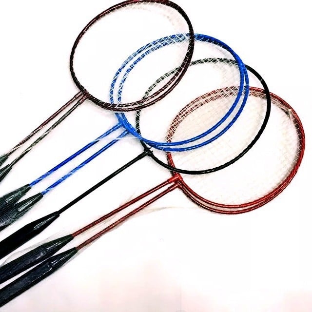 Бадминтон ракета Zhibo — рамка от феросплав, тегло 75–79 g, директен удар, за аматьори