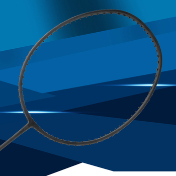 Бадминтон ракета Chi Sheng Di от въглеродни нишки – прав удар, твърд прът, ръкохватка G4, найлонови струни