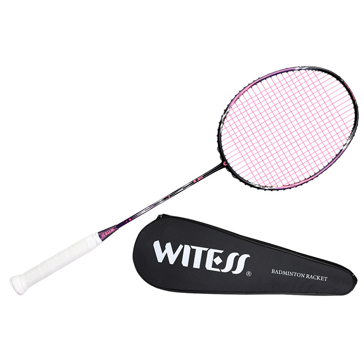 Ракета за бадминтон Witess witness 812 серия с карбонова рамка, тегло 80–84 g, директен удар, умерена твърдост