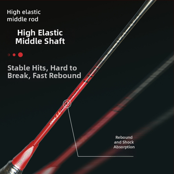 Raketa na badminton Psyche s plným karbónovým rámom, hmotnosť 85–89 g, hrúbka rúčky G5, priamy úder, stredná tuhosť