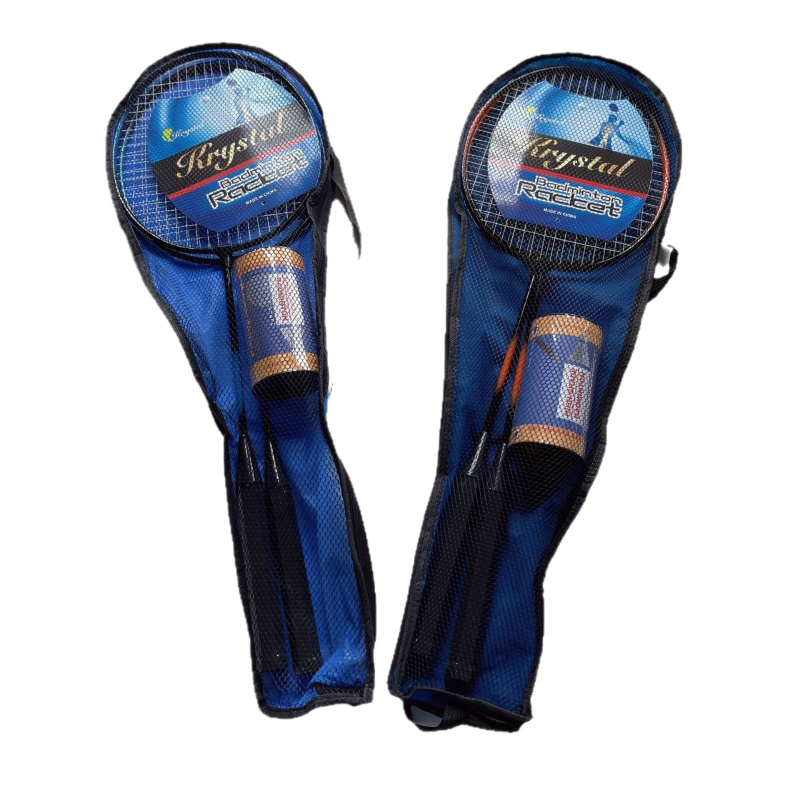 Rachetă de badminton și tenis pentru copii și începători — cadru din aliaj de fier, fire din fibră, greutate 95-100 g, grosime mâner G1