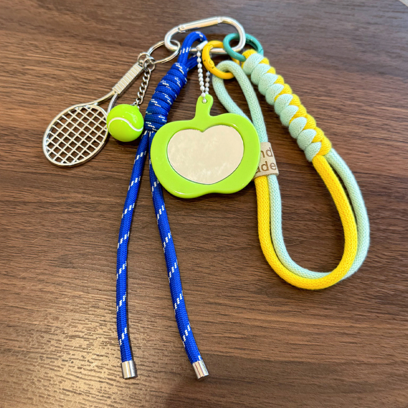 Pandantiv rachetă tenis, fabricat manual din aliaj, design pentru bagaje, Brand Yiran