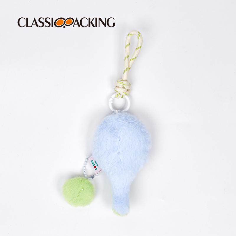 Карикатурен плюшен аксесоар във вид на тенис ракета - Унисекс висулка за чанта - Полиестер, Карикатурен дизайн, Персонализируемо