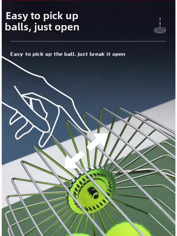 Odile zberač tenisových loptičiek – nerezová oceľ, teleskopický, prenosný