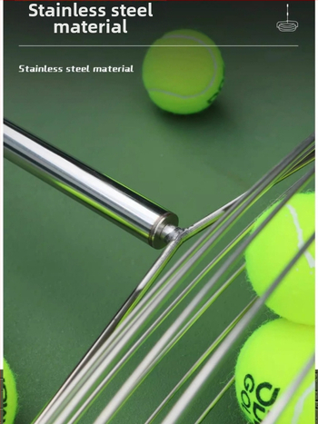 Odile zberač tenisových loptičiek – nerezová oceľ, teleskopický, prenosný