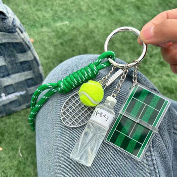 Breloe: pandantiv mic pentru sticlă de apă, accesoriu pentru rucsac de tenis, stil pădure (Nylon; Stil Ins; Breloc)