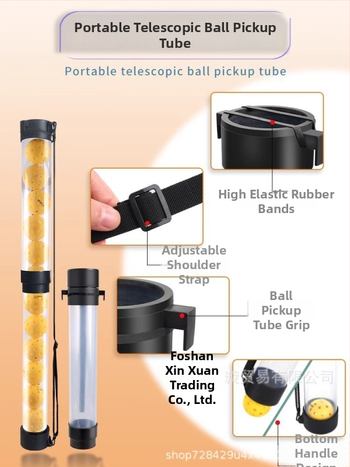 Vťahovací zberač tenisových loptičiek, plastová konštrukcia, určené pre tenis, prenosný