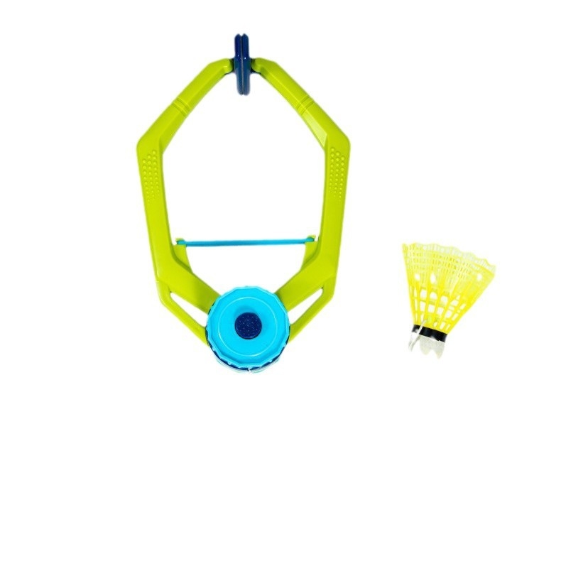 Упражнител за бадминтон с линия за отскок – 2-в-1 пластмасов уред от Cool Boy за индивидуална тренировка