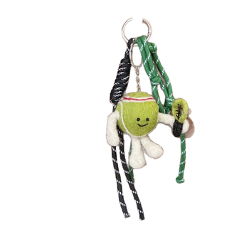 Аксесоар за чанта с тенис тематика, карикатурен стил, ръчно изработено, смесени материали, Jiulu