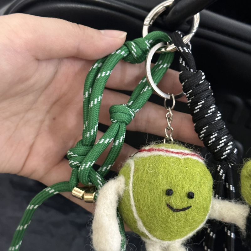 Аксесоар за чанта с тенис тематика, карикатурен стил, ръчно изработено, смесени материали, Jiulu