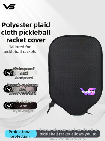 Vispinvo púzdro na raketu pickleball – polyester, 600D, kockovaný vzor, ochranné púzdro