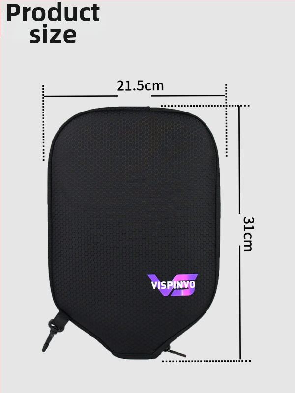 Vispinvo púzdro na raketu pickleball – polyester, 600D, kockovaný vzor, ochranné púzdro