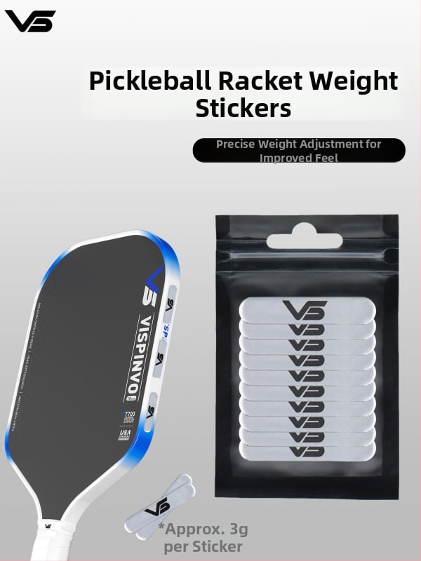 Vispinvo Counterweight pre pickleball raketu — rám zo oloveného plechu, samolepiaci, hmotnosť 3 g