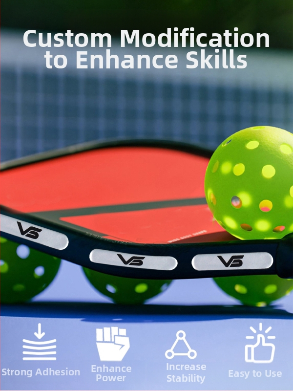 Vispinvo Counterweight pre pickleball raketu — rám zo oloveného plechu, samolepiaci, hmotnosť 3 g