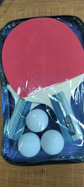 Shuangtai ракета за тенис на маса с карбонова плоча, инвертирана гума, шейкхенд хват за начинаещи