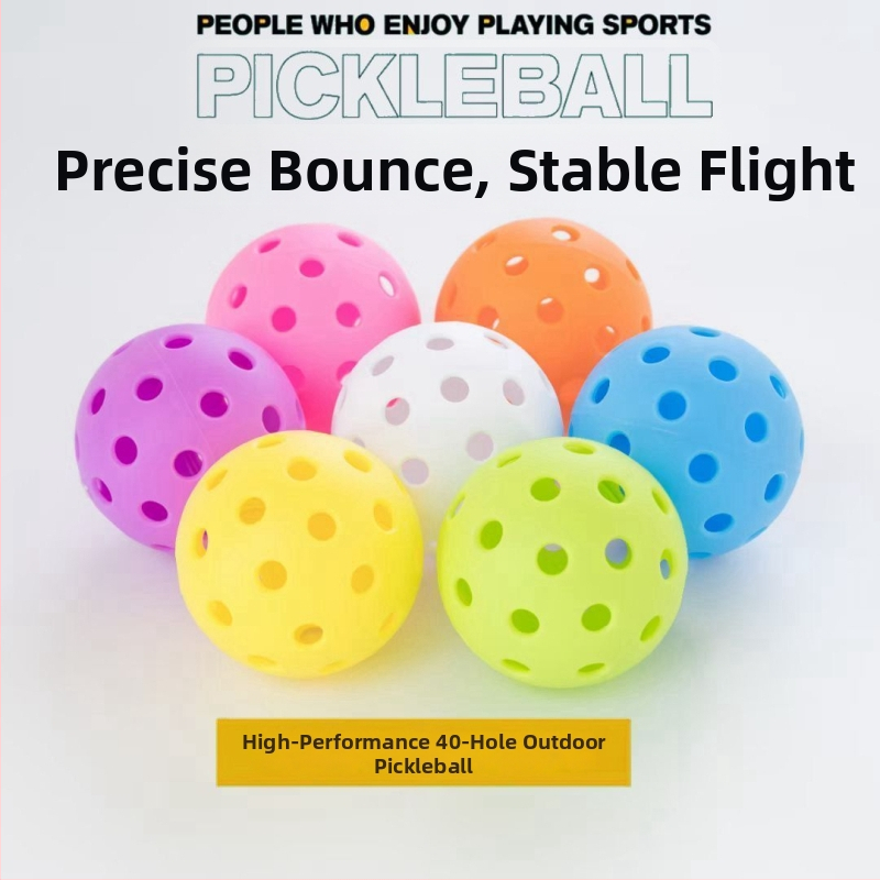 Pickleball štandardná lopta, na vnútorné aj vonkajšie použitie, s vysokým odrazom, vhodná pre začiatočníkov