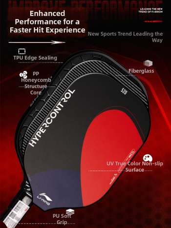 Set pickleball rakiet od Lining/Li Ning — 520 obmedzená edícia, párový štýl, fiberglass, hmotnosť 220–225 g