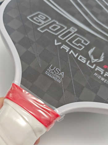 Paletă pickleball Vanguard Pro Invikta, 12K hot-press carbon fiber, 220–235 g, Sharp Movement