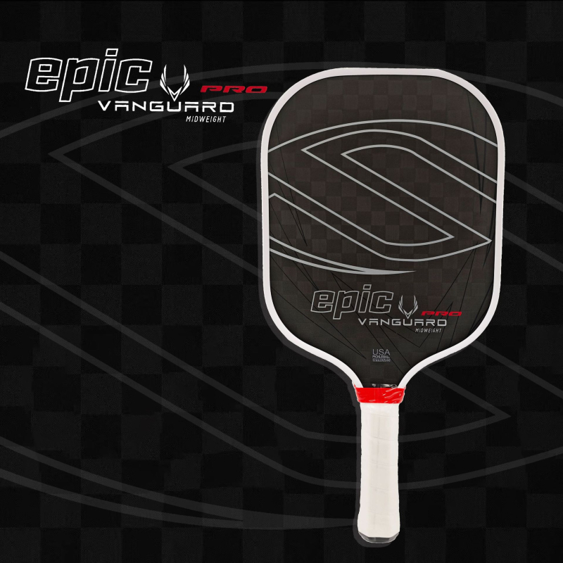 Paletă pickleball Vanguard Pro Invikta, 12K hot-press carbon fiber, 220–235 g, Sharp Movement