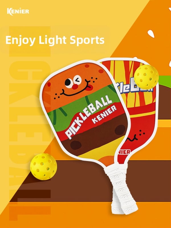 Kenier sada pickleball rakiet – drevené rakety, 300 g každej rakety