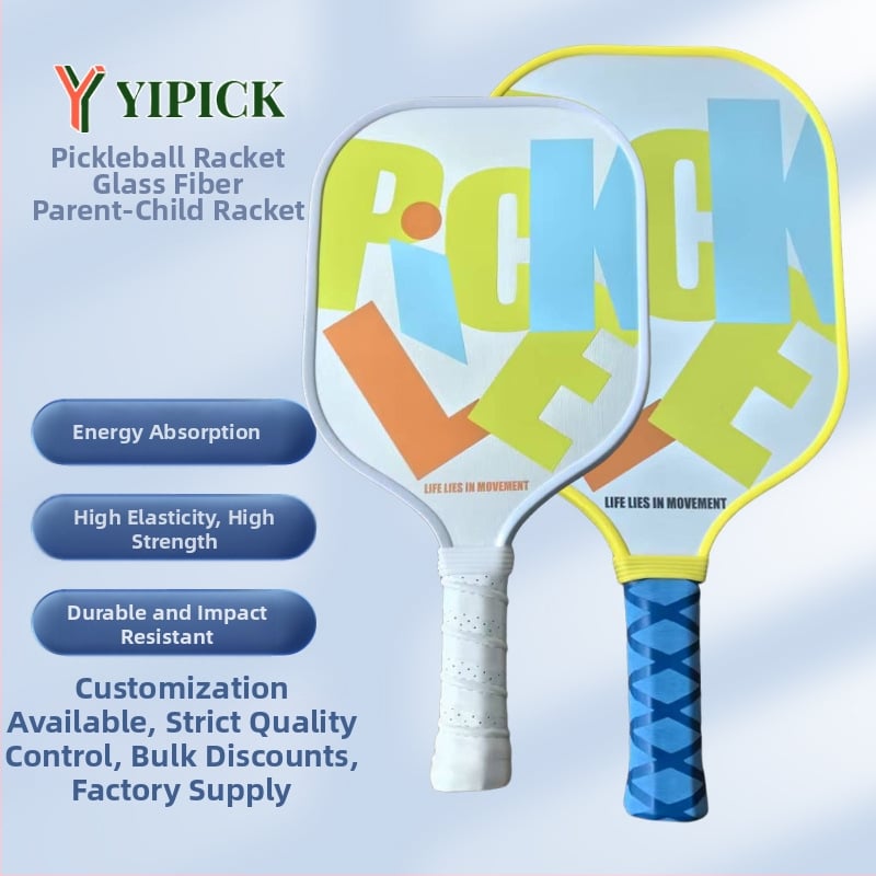 Pickleballová raketa z sklolaminátu – detská tréningová raketa pre rodičovskú-detskú hru, hmotnosť 225/200 g