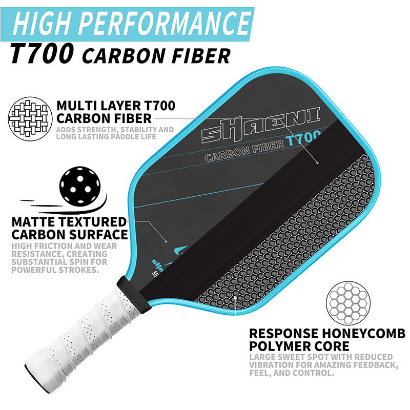 Pickleball ракетка с карбонова конструкция, ядро PP honeycomb, тегло 230 g, марка Constant Cabin