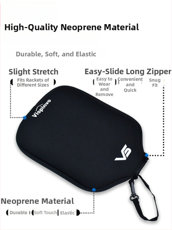 Vispinvo pickleball raketa — Diving fabric, 86 g, odolná pádu a opotrebeniu