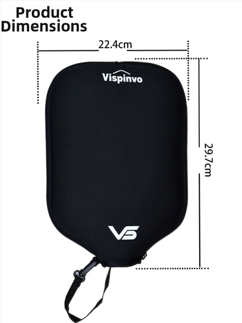 Vispinvo pickleball raketa — Diving fabric, 86 g, odolná pádu a opotrebeniu