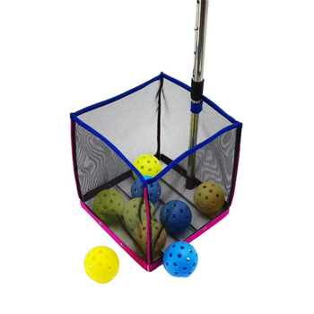 Hasago Ловец на топки за пикълбол със кутия за съхранение — сплав, 0,7 кг, дизайн без навеждане