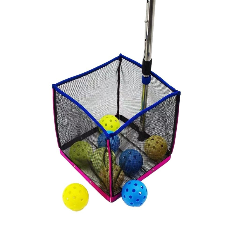 Hasago Ловец на топки за пикълбол със кутия за съхранение — сплав, 0,7 кг, дизайн без навеждане