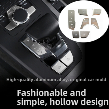 Audi Q5L dekoračné centrálne tlačidlo pre štart jedným tlačidlom a elektronickú ručnú brzdu – hliníková zliatina, bez loga, bez prispôsobenia