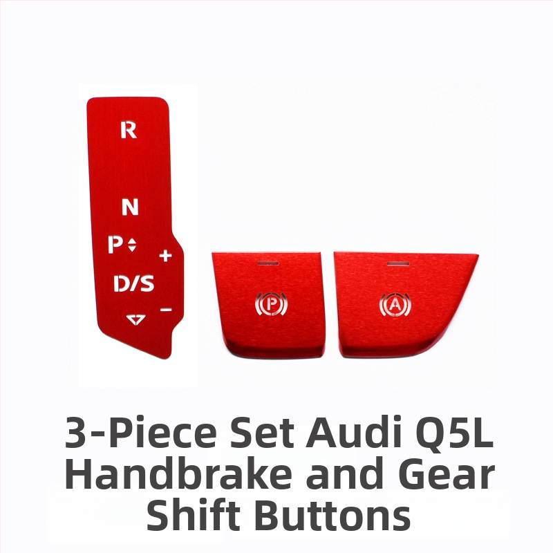 Audi Q5L dekoračné centrálne tlačidlo pre štart jedným tlačidlom a elektronickú ručnú brzdu – hliníková zliatina, bez loga, bez prispôsobenia