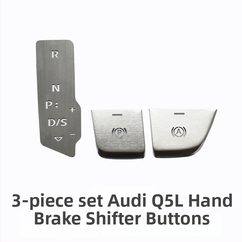 Audi Q5L dekoračné centrálne tlačidlo pre štart jedným tlačidlom a elektronickú ručnú brzdu – hliníková zliatina, bez loga, bez prispôsobenia
