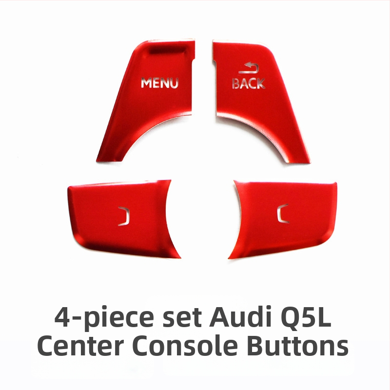 Audi Q5L dekoračné centrálne tlačidlo pre štart jedným tlačidlom a elektronickú ručnú brzdu – hliníková zliatina, bez loga, bez prispôsobenia