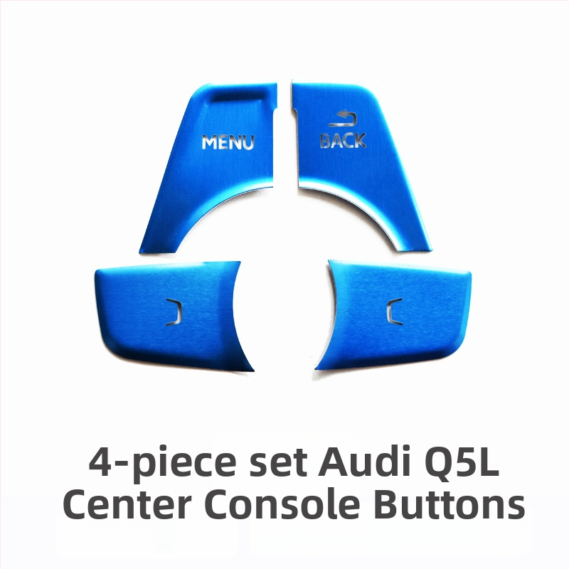 Audi Q5L dekoračné centrálne tlačidlo pre štart jedným tlačidlom a elektronickú ručnú brzdu – hliníková zliatina, bez loga, bez prispôsobenia