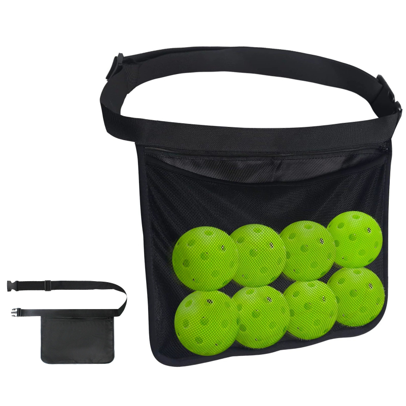 Chongbo Чанта за топки за голф, тенис и pickleball – мултиспорт поясна чанта за съхранение на топки, от Oxford плат, персонализируема