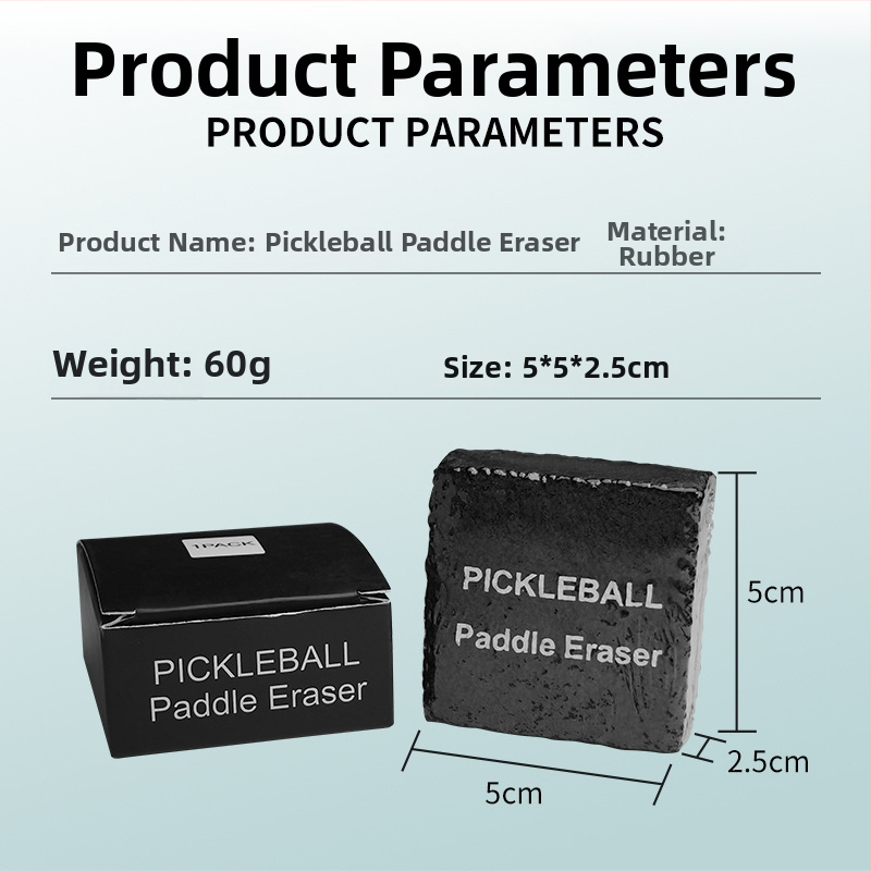 Guma na čistenie rakety pickleball — špeciálna guma na rakety pickleball, prírodná guma, odolná voči opotrebeniu