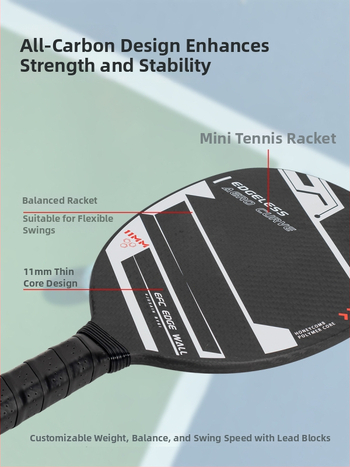 Пикълбол ракета, 3K карбонови влакна, 210 г, марка Juxinying