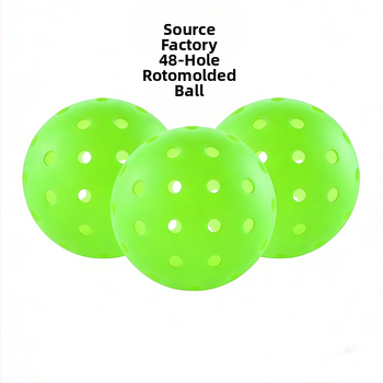 Pickleballová lopta - 48 otvorov, plast, 26,5 g - na vonkajšie použitie, integrovaný odraz