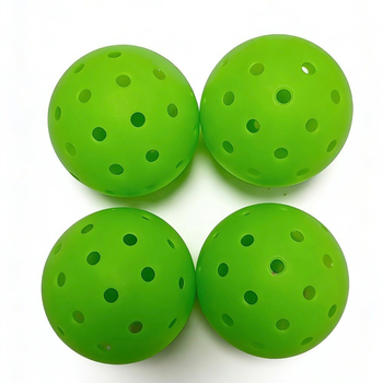 Pickleball топка - 48 дупки, пластмасова, 26,5 г - за открито ползване, интегриран отскок