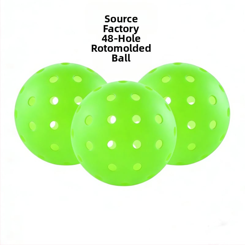 Pickleballová lopta - 48 otvorov, plast, 26,5 g - na vonkajšie použitie, integrovaný odraz