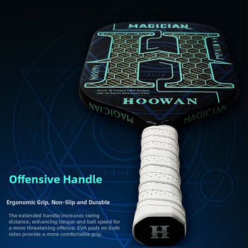 HOOWAN paletă de pickleball Magician, fibră de carbon, model Magician, ușoară