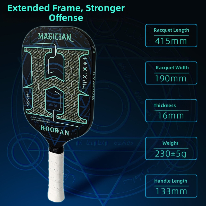 HOOWAN paletă de pickleball Magician, fibră de carbon, model Magician, ușoară