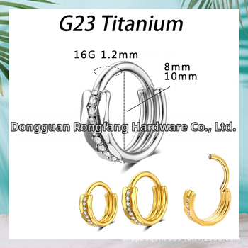 Geometrické náušnice z titánovej zliatiny so zirkónovou vložkou, unisex, alternatívny štýl