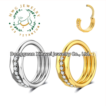 Geometrické náušnice z titánovej zliatiny so zirkónovou vložkou, unisex, alternatívny štýl