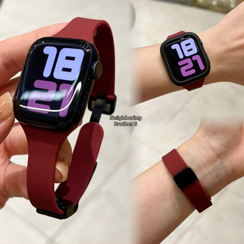 Remienok na Apple Watch s magnetickou sponou, tenký dizajn, pre Series 9, módny štýl, uvedený v roku 2023