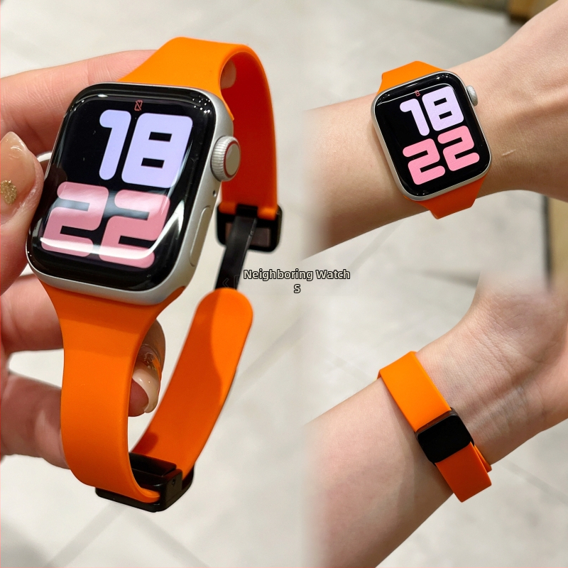Remienok na Apple Watch s magnetickou sponou, tenký dizajn, pre Series 9, módny štýl, uvedený v roku 2023