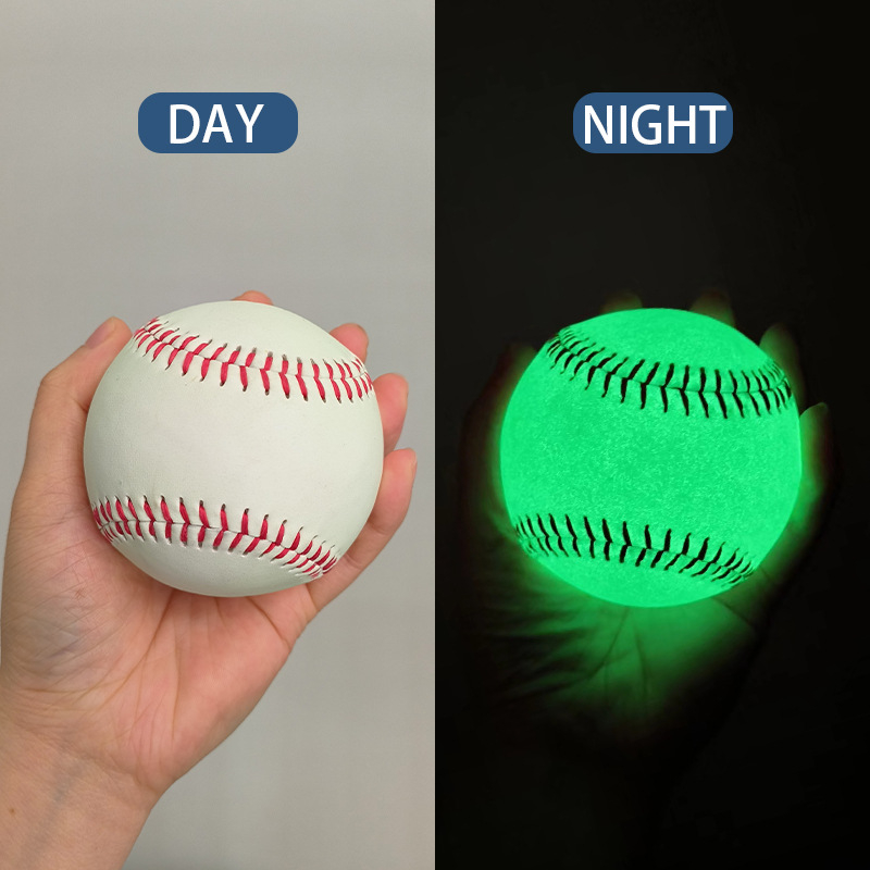 Светеща тренировъчна бейзболна топка с персонализирано лого (PVC; подходяща за бейзбол и софтбол; печат на лого; персонализация)